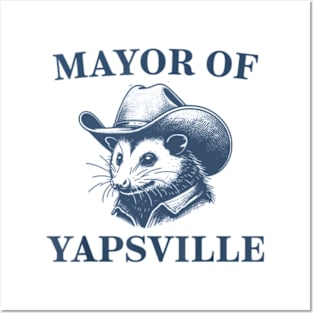 Mayor of Yapsville Funny Possum Meme Posters and Art